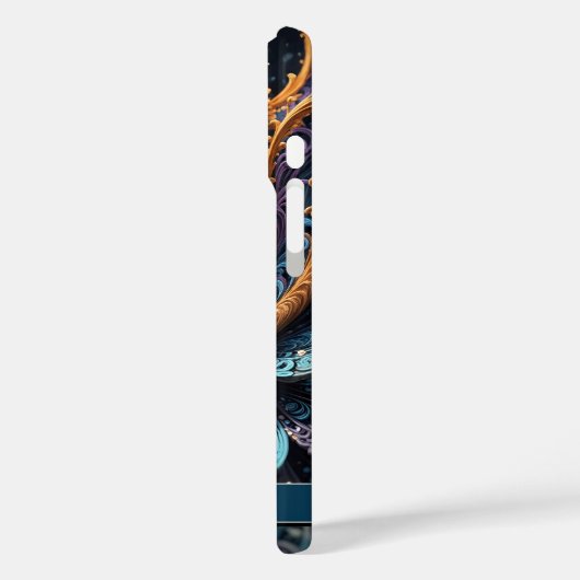 ドラゴンアイモダン抽象芸術幾何学的フラクタル名 Case-Mate iPhoneケース (裏面 / 左)