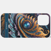 ドラゴンアイモダン抽象芸術幾何学的フラクタル名 Case-Mate iPhoneケース (裏面 / 右)