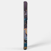 ドラゴンアイモダン抽象芸術幾何学的フラクタル名 SAMSUNG GALAXYケース (右側面)