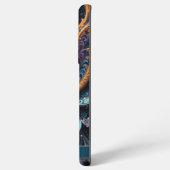 ドラゴンアイモダン抽象芸術幾何学的フラクタル名 SAMSUNG GALAXYケース (左側面)