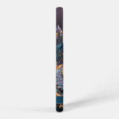 ドラゴンアイモダン抽象芸術幾何学的フラクタル名 SAMSUNG GALAXYケース (右側面)