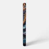 ドラゴンアイモダン抽象芸術幾何学的フラクタル名 SAMSUNG GALAXYケース (左側面)