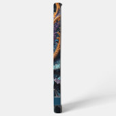 ドラゴンアイモダン抽象芸術幾何学的フラクタル名 SAMSUNG GALAXYケース (左側面)