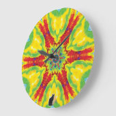 ドラゴンアイ万華鏡のように千変万化するパターン ラージ壁時計 (傾斜)