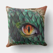 ドラゴンアイ神話的ファンタジー クッション (裏面)