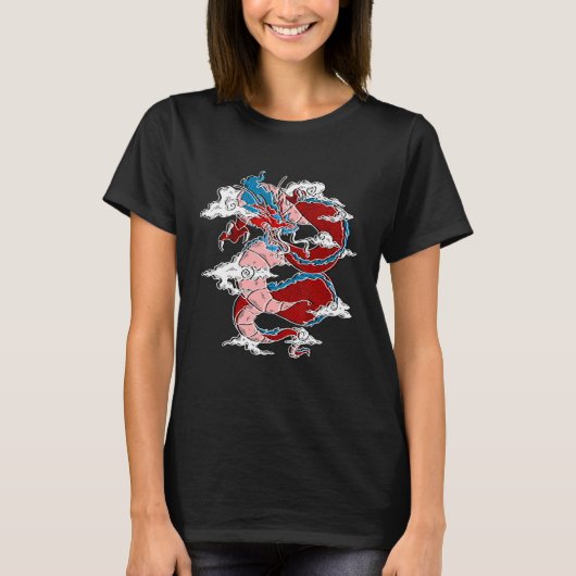 ドラゴンアジア中国の日本の Tシャツ (正面)