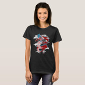 ドラゴンアジア中国の日本の Tシャツ (正面フル)