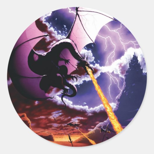 ドラゴンアタック ラウンドシール (正面)