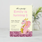 ドラゴンアニメの誕生日プリント招待状 招待状 (スタンド正面)