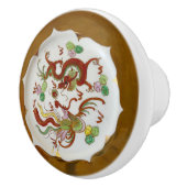 ドラゴンアンドフェニックス磁器皿 セラミックノブ (右)