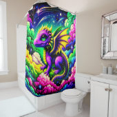 ドラゴンアートワーク シャワーカーテン (インサイチュ)