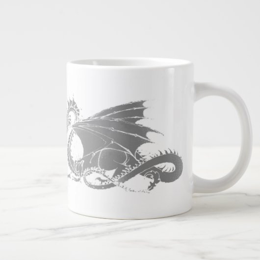 ドラゴンアート/グレー ジャンボコーヒーマグカップ (右)
