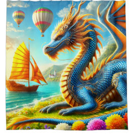 ドラゴンアート シャワーカーテン