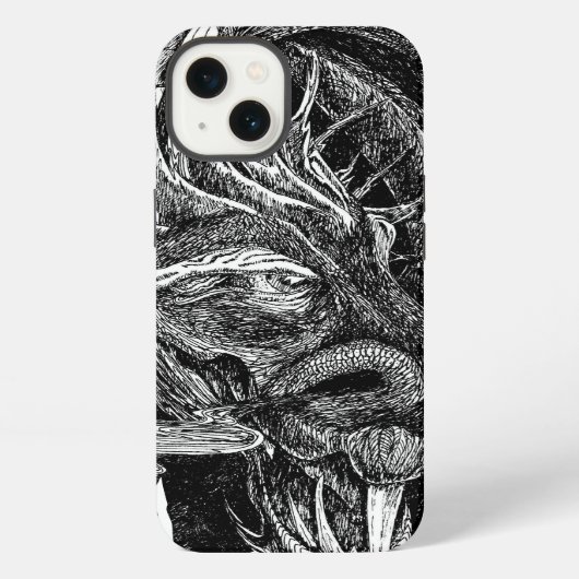 ドラゴン'イニシャル' iPhoneケース iPhone 13ケース (裏面)