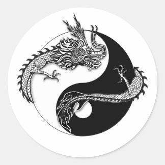 ドラゴンイヤーのタオ ラウンドシール