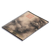 ドラゴンイヤー中国の〔占星術の〕十二宮図誕生日ノート ノートブック (左側)