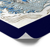 ドラゴンインザクラウド日本のファインアート ポスター (角)