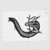 ドラゴンインタトゥースタイル ゴルフタオル (横)