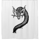 ドラゴンインタトゥースタイル シャワーカーテン (正面)