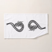 ドラゴンインタトゥースタイル バスタオルセット (ハンドタオル)