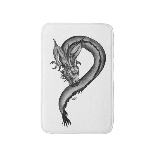 ドラゴンインタトゥースタイル バスマット (正面縦)