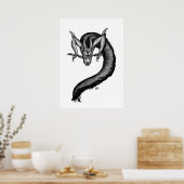 ドラゴンインタトゥースタイル ポスター (キッチン)