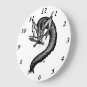 ドラゴンインタトゥースタイル ラージ壁時計 (傾斜)