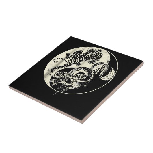 ドラゴンウィズタイガータトゥーインアンドヤンビーストファイト タイル (側面)