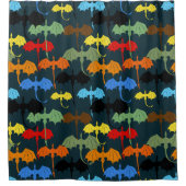 ドラゴンウィングブルーフライトファンタジー シャワーカーテン (正面)