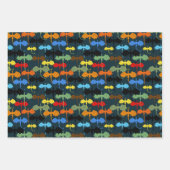 ドラゴンウィングブルーフライトファンタジー ラッピングペーパーシート (正面)