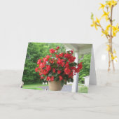 ドラゴンウィングベゴニア カード (黄色い花)