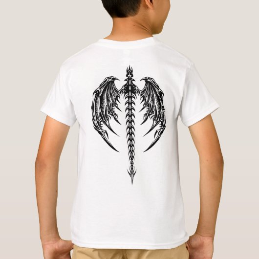 ドラゴンウイング Tシャツ (裏面)