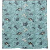 ドラゴンウェーブ シャワーカーテン (正面)