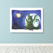 ドラゴンウォッチアート キャンバスプリント (インサイチュ (ウッドフロア))