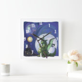 ドラゴンウォッチアート スクエア壁時計 (ホーム)