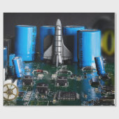 ドラゴンウォッチング宇宙シャトルローンチ ラッピングペーパー (フラット)