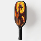 ドラゴンウォーターカラーアートとドリーミーピックボール ピックルボールラケット (左)