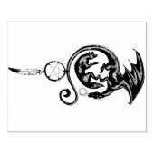 ドラゴンウルフペンタグラムドリームキャッチャースクラップブック作り ラバースタンプ (インプリント)