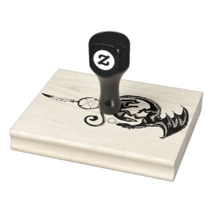 ドラゴンウルフペンタグラムドリームキャッチャースクラップブック作り ラバースタンプ