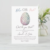 ドラゴンエッグボーイガールブルーピンクジェンダーリビール 招待状 (スタンド正面)