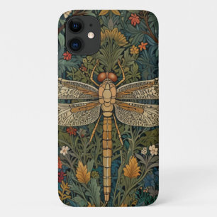 ドラゴンエレガントフライのアートワーク植物性ボホシック iPhone 11 ケース