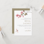 ドラゴンエレガントフライブライダルシャワーありがとう カード (正面/裏面インサイチュ)