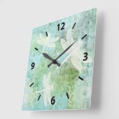 ドラゴンエレガントフライ芸術 スクエア壁時計 (傾斜)