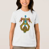 ドラゴンエンブレムの剣 トライブレンドTシャツ (正面)