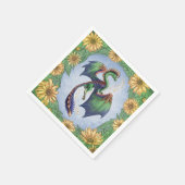 ドラゴンオブサマー自然ファンタジーアート スタンダードカクテルナプキン (角)