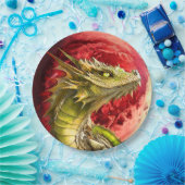 ドラゴンオン血ムーン ペーパープレート (パーティー)