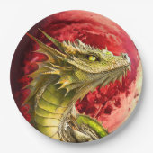 ドラゴンオン血ムーン ペーパープレート (正面)