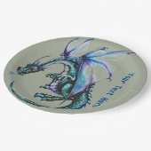 ドラゴンカスタム紙プレート9" ペーパープレート (アングル)