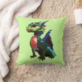 ドラゴンカラフルアート クッション (ブランケット)