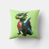 ドラゴンカラフルアート クッション (裏面)